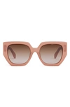 Celine 58mm Cat Eye Sunglasses In Brown