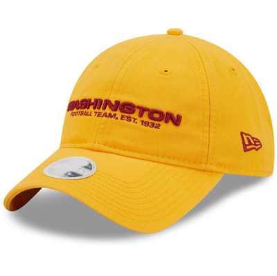 New Era Gold Washington Football Team Core Classic 2.0 9twenty Adjustable Hat