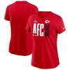 NIKE NIKE RED KANSAS CITY CHIEFS 2022 AFC CHAMPIONS ICONIC T-SHIRT