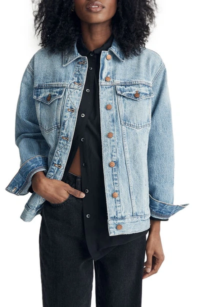 Madewell The Oversize Trucker Jean Jacket In Kelson Wash