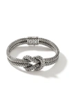 John Hardy Classic Chain Knot Layered Rope Bracelet In Silver