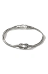 John Hardy Manah 1.8mm Double-row Bracelet In Silver