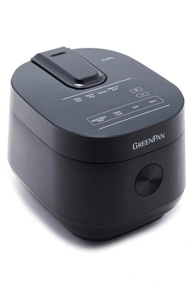 Greenpan Bistro 8-cup Traditional Rice Cooker In Black