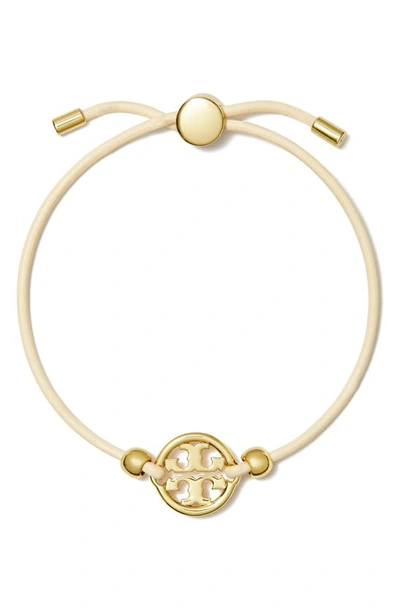 Tory Burch Miller Slider Bracelet In Ivory/gold