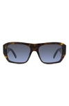 GIVENCHY 4G 56MM SQUARE SUNGLASSES