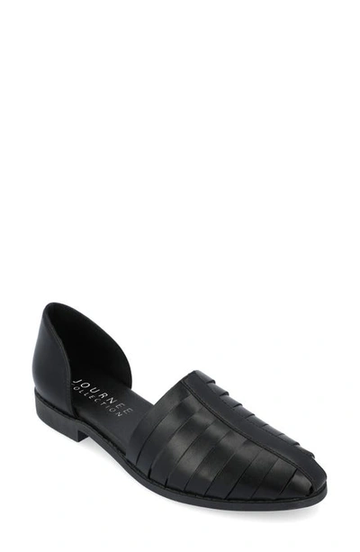 JOURNEE COLLECTION JOURNEE COLLECTION TRU COMFORT ANYAH VEGAN LEATHER FLAT