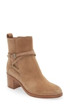 Rag & Bone Hazel Buckle Bootie In Camel Suede