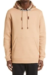 BURBERRY BURBERRY CHECK COTTON BLEND HOODIE
