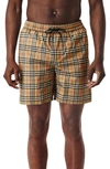 BURBERRY GUILDES VINTAGE CHECK SWIM TRUNKS