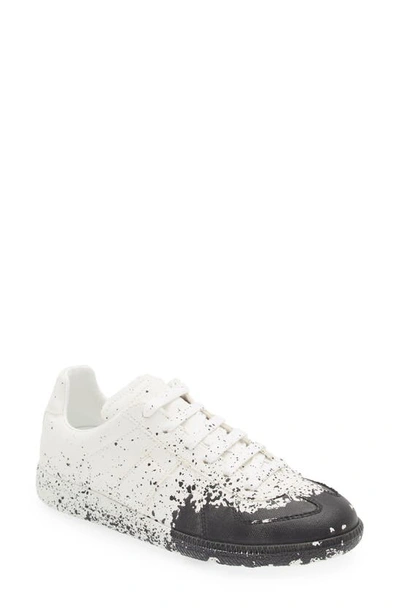 Maison Margiela Replica Paint Splash Low Top Sneaker In White