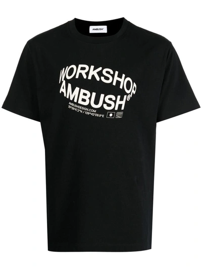 Ambush Logo Printed Crewneck T-shirt In Black