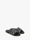Jw Anderson Sticker Slippers In Black