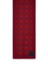By Far Jacquard Grid Scarf In Light Blue