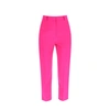 Alexander Mcqueen Classic Wool Trousers In Pink