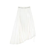 Dior Asymmetric Midi Skirt In White