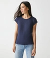 Michael Stars Trudy Supima Tee In Admiral