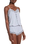 Eberjey Mariana Dreamer Romper In Ice Blue