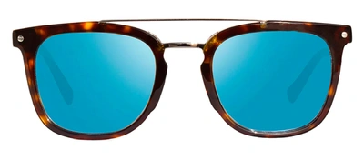 Revo Atlas Re 1179 02 H20 Square Polarized Sunglasses In Blue
