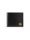 Gucci Gg Marmont Leather Bi-fold Wallet In Black