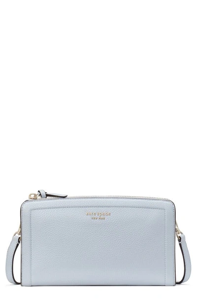 Kate Spade Knott Small Leather Crossbody Bag In Watercolor Blue