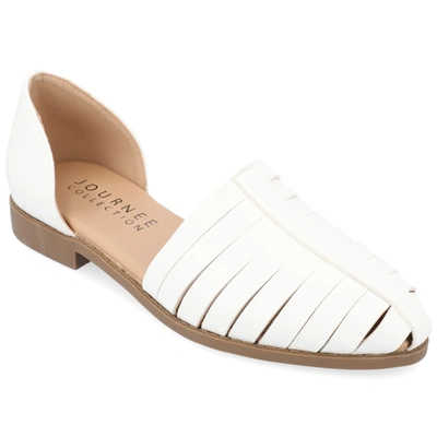 Journee Collection Collection Women's Anyah Flats In White