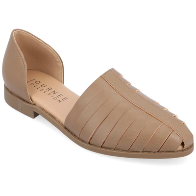 Journee Collection Collection Women's Anyah Flats In Beige