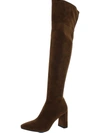 JEFFREY CAMPBELL PARISAH 2 WOMENS FAUX SUEDE POINTED TOE OVER-THE-KNEE BOOTS