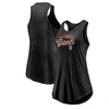 Fanatics Branded Black San Francisco Giants Simplicity Swing Racerback Scoop Neck Tank Top In Black