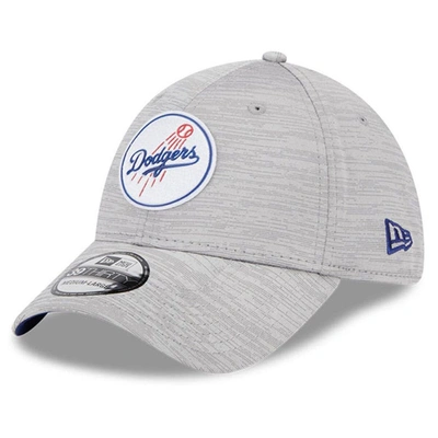 New Era Grey Los Angeles Dodgers 2023 Clubhouse 39thirty Flex Hat