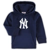 Outerstuff Toddler Navy New York Yankees Team Primary Logo Fleece Pullover Hoodie In Navy