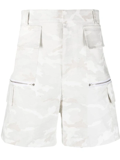 Alyx Camouflage-print Cargo Shorts In Grey