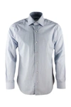 Barba Napoli Barba Shirts In Bianco - Celeste