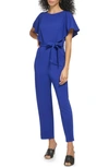 DKNY DKNY FLUTTER SLEEVE JUMPSUIT