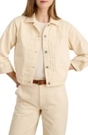 Alex Mill Trucker Jacket In Recycled Denim In Natural
