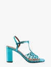 Chie Mihara Cage Sandal In Blue