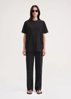 TOTÊME STRAIGHT COTTON TEE BLACK