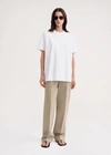 TOTÊME STRAIGHT COTTON TEE OFF-WHITE