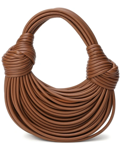 Tiffany & Fred Leather Hobo Bag In Brown