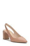 Vince Camuto Women's Hamden Slip On Pointed Toe Slingback Pumps In Beige