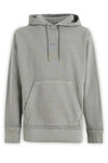 Hugo Boss Elegant Grey Cotton Hooded Sweatshirt In Grey