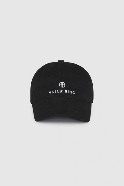 ANINE BING ANINE BING JEREMY BASEBALL CAP IN BLACK