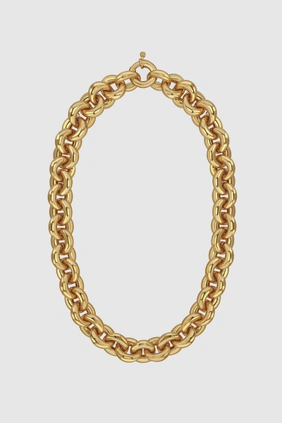 Anine Bing Oval Link Gold-plated Necklace In 14k Gold