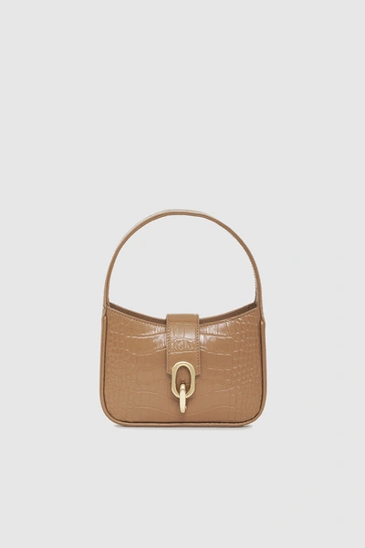 Anine Bing Mini Cleo Shoulder Bag In Brown