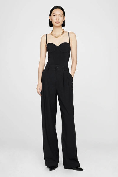 Anine Bing Black Carrie Trousers