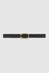 Anine Bing Signature Link Belt In Black