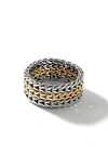 John Hardy Rata Chain 9mm Band Ring In Silver