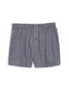 Hanro Fancy Woven Boxers In Grey Check