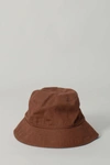 Acne Studios Twill Bucket Hat In Brown