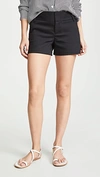 Alice And Olivia Dylan High-waisted Shorts In Black