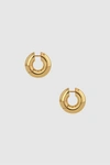 ANINE BING ANINE BING SMALL BOLD LINK HOOPS IN GOLD
